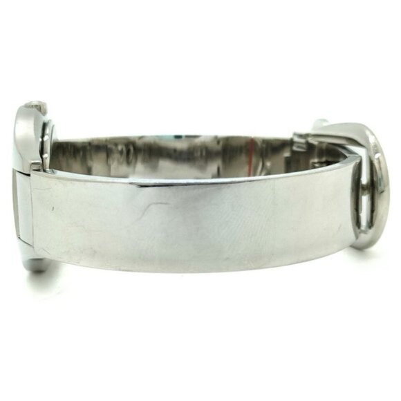 Gucci Watch 6700L Black X Silver Bangle Watch - Picture 8 of 9